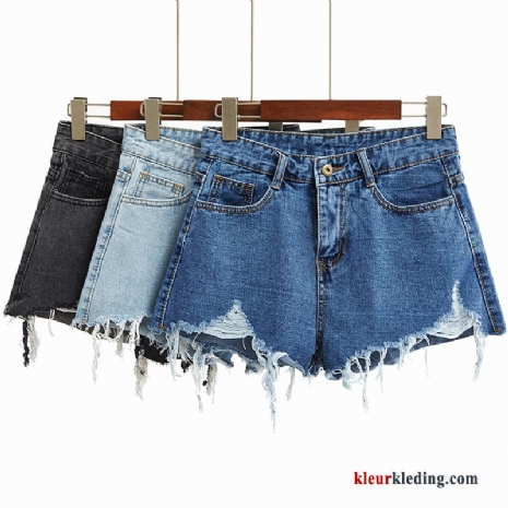 Korte Broek Nieuw Dames Zwart Zomer Grijs Strand Denim