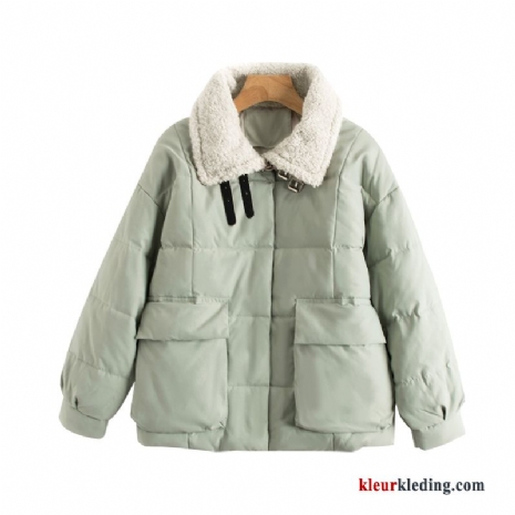 Licht Winter Groen Winter Kleding Katoenen Jas Nieuw Dames Herfst