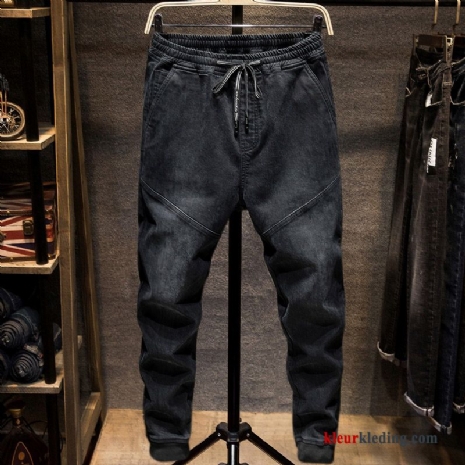 Losse Grote Maten Elastiek Heren Herfst Winter Spijkerbroek Jeans Harlan