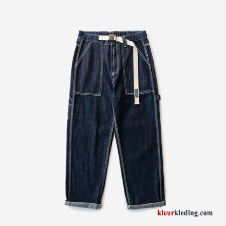 Losse Heren Broek Rechtdoor Spijkerbroek Jeans Cargo Jeugd Vintage