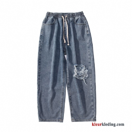 Losse Rechtdoor Broek Trend Spijkerbroek Jeans Heren Mooi Trendy Merk