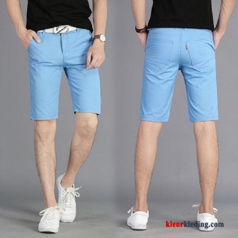 Mannelijk Heren Korte Broek Blauw Zomer Trend Losse Grote Maten