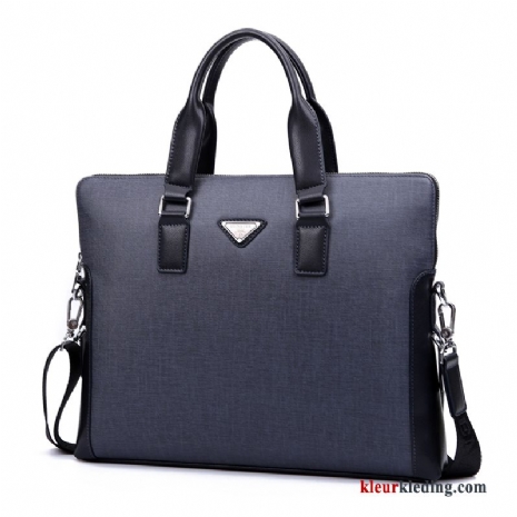 Messenger Tas Handtas Aktetas Heren Schoudertas Computer Tas Business Blauw