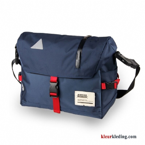 Messenger Tas Heren Trend Diepe Reizen Casual Outdoor Schoudertas Blauw