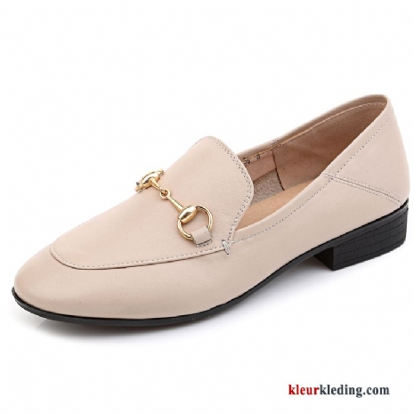 Mocassins Alle Wedstrijden Schoenen Pumps Plat Zachte Zolen Vrouwen Grote Maten Licht Dames Beige