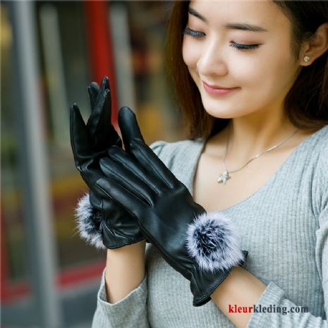 Mode Blijf Warm Winter Handschoen Dames Herfst Verdikken Cyclus