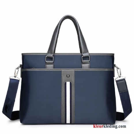 Mode Handtas Business Nieuw Casual Heren Rugzak Canvas Blauw