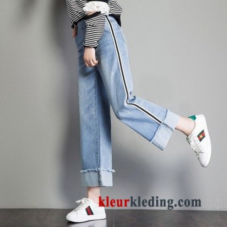 Nieuw Losse Spijkerbroek Jeans Trend Blauw Dames Zomer Plooiende