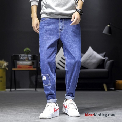 Nieuw Spijkerbroek Jeans Mannelijk Trendy Merk Lichtblauw Jeugd Herfst Harlan Heren