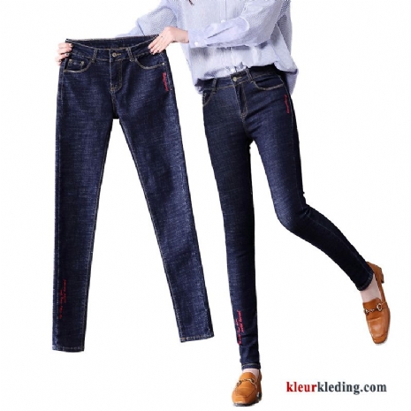 Nieuw Spijkerbroek Jeans Skinny Vrouw Voorjaar Dunne Potlood Broek Blauw Dames