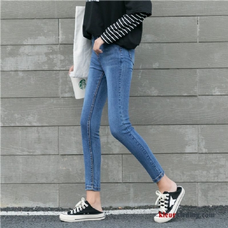 Potlood Broek Herfst Student Nieuw Elastiek Spijkerbroek Jeans Dames Skinny