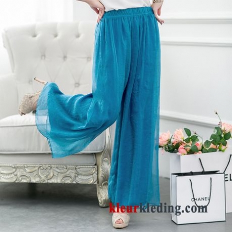 Rok Dames Broek Jurk Losse Hoge Taille Nieuw Chiffon Zijde