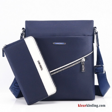 Rugzak Heren Schoudertas Trend Doek Messenger Tas Oxford Casual Blauw