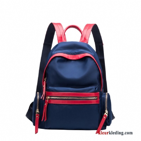 Rugzak Trend Casual Tas Dames Schooltas Canvas Nylon 2018 Rood Blauw