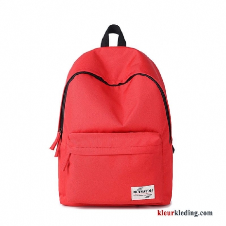 Rugzak Trend Schooltas Hout Mode Nieuwe Reizen Dames Heren Rood