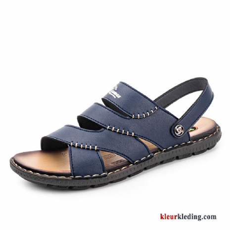 Sandaal Strand Zomer Trend Mannen Outdoor Pantoffels Antislip Persoonlijk Heren Blauw