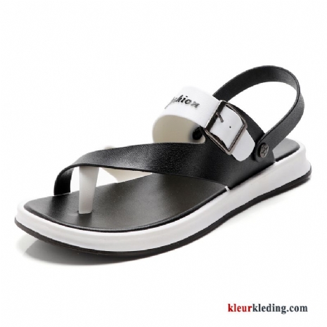 Schoenen Sandaal Casual Strand Bovenkleding Zomer Antislip Mannen Heren Zwart