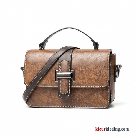 Schoudertas Alle Wedstrijden Mesh Vintage Mode Messenger Tas Mini Dames Super Rood Bruine