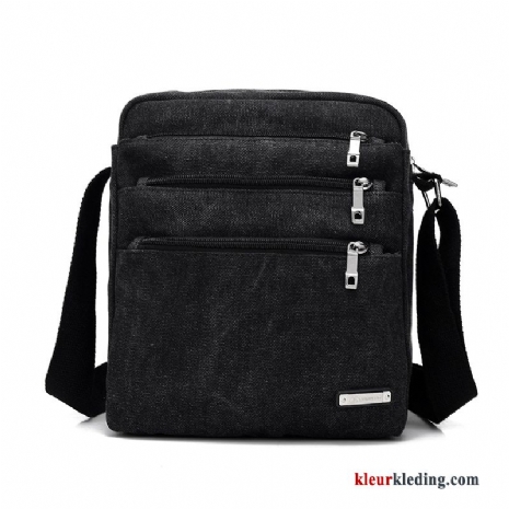 Schoudertas Casual Business Canvas Nieuw Mini Messenger Tas 2019 Heren Zwart