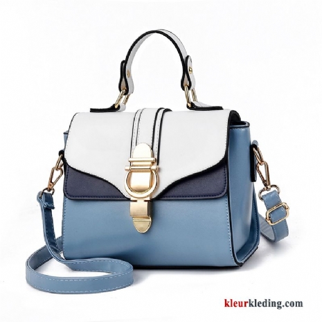 Schoudertas Handtas Mini Messenger Tas Casual Mode Nieuw Winter Trend Dames Blauw