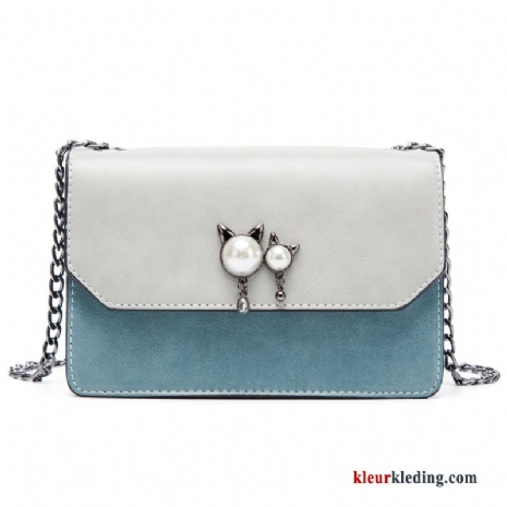 Schoudertas Nieuw 2018 Meisje Licht Dames Ketting Tas Messenger Tas Blauw