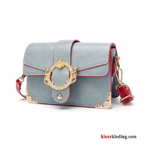 Schoudertas Nieuw Alle Wedstrijden Casual Ketting Mini Messenger Tas Student Dames Blauw Roze