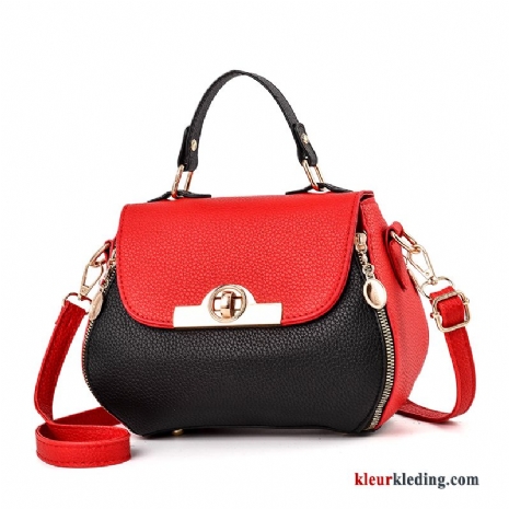 Schoudertas Nieuw Tas Mini Messenger Tas 2019 Dames Gemengde Kleuren Trend Rood