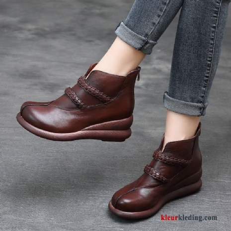 Sleehak Schoenen Natie Vrouwen 2018 Gebreide Lichte Vintage Schoenen Bruin Dames