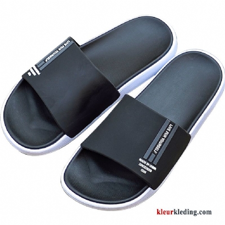 Slipper Mode Bovenkleding Trend Zomer Binnen Mannen Antislip Pantoffels Heren Zwart