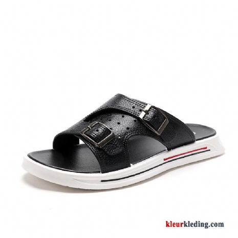 Slipper Outdoor Pantoffels Persoonlijk Casual Bovenkleding Antislip Mannen Zomer Heren Zwart