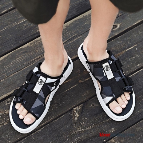 Slipper Persoonlijk Pantoffels Trend Zomer Mannen Bovenkleding Sport Outdoor Heren Rood Zwart