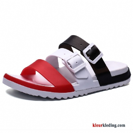 Slipper Strand Outdoor Bovenkleding Sandaal Trend Mode Zomer Slijtvastheid Heren Rood