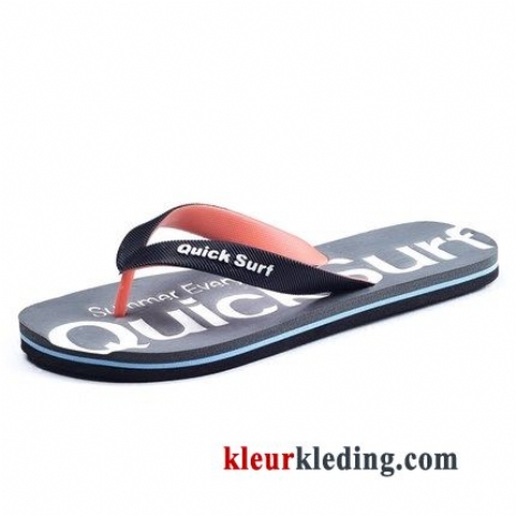 Slipper Zomer Pantoffels Casual Trend Strand Mannen Rubber Student Heren Grijs