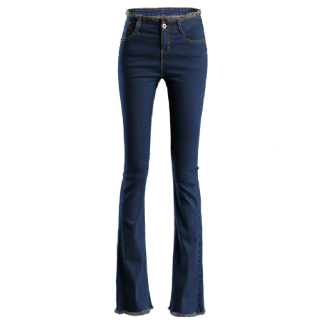 Spijkerbroek Jeans 2018 Herfst Nieuw Kwasten Flare Broek Slim Fit Voorjaar Dames