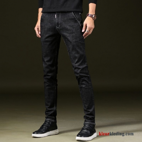 Spijkerbroek Jeans Jeugd Potlood Broek Mannelijk Zwart Trend Lange Heren