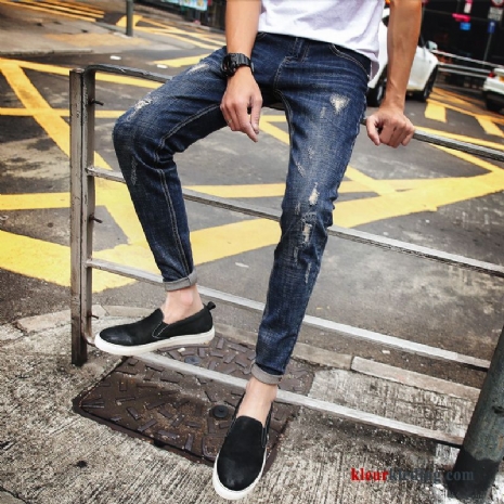 Spijkerbroek Jeans Nieuw Jeugd Mini Mannelijk Blauw Mode Trend Heren