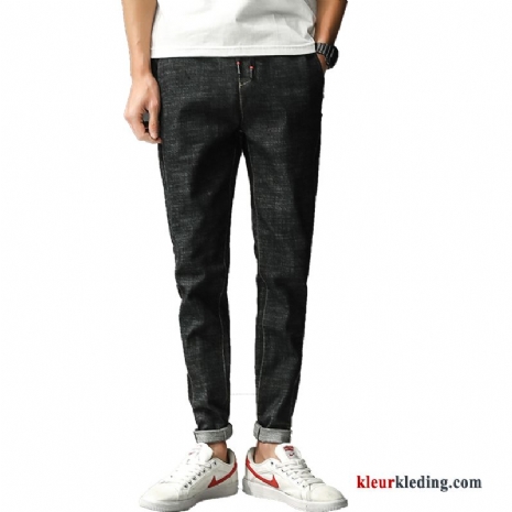 Spijkerbroek Mannelijk Zomer Potlood Broek Dunne Student Trendy Merk Casual Slim Fit Heren