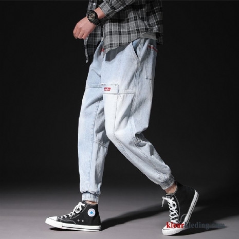 Super Hip-hop Spijkerbroek Jeans Trendy Merk Harlan Rechtdoor Strak Heren