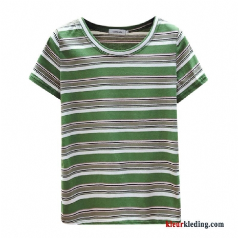 T-shirts Jasje Zomer Katoen Slim Fit Dames Onderhemd Nieuw Groen