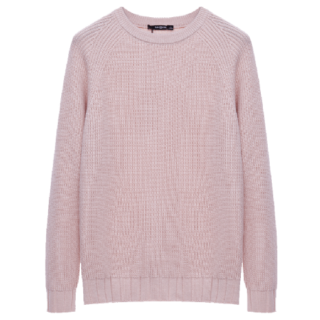 Trend Gebreid Hemd Slim Fit Trui Heren Roze Persoonlijk Winter