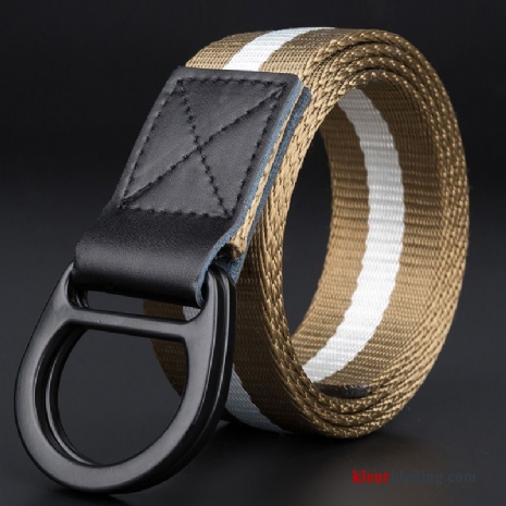 Trend Riem Outdoor Casual Heren Verlengen Canvas Tiener Gouden