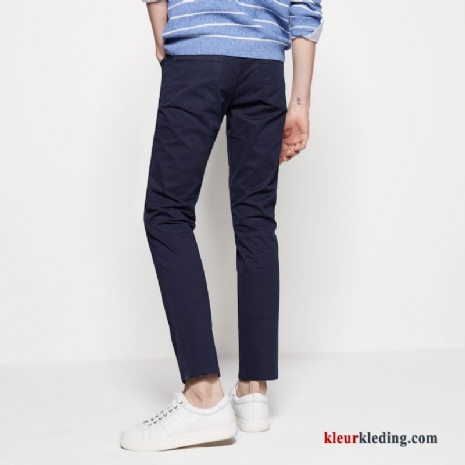 Verkoop Broek 2018 Heren Mode Comfortabele Blauw Slim Fit