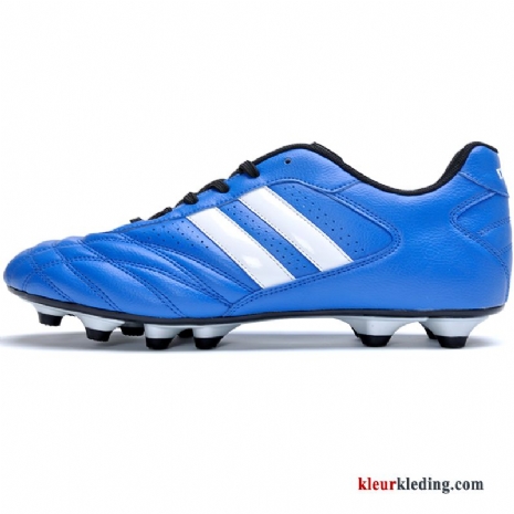 Voetbalschoenen Prairie Leer Echte Kind Tiener Mannen Heren Blauw