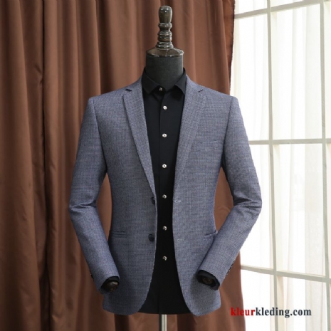 Vogel Mannelijk Casual Blazer Voorjaar Slim Fit Herfst 2018 Heren