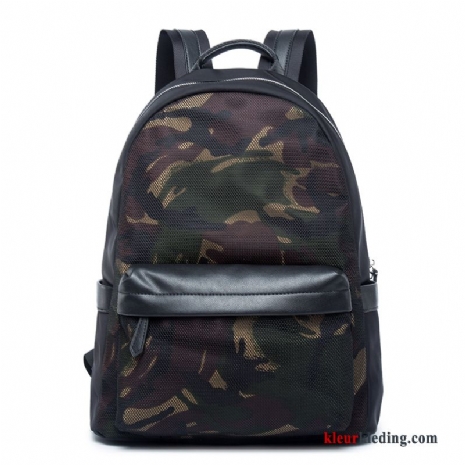 Wandelrugzak Mode Tas Trend Camouflage Reizen Schooltas Nieuw Heren Zwart