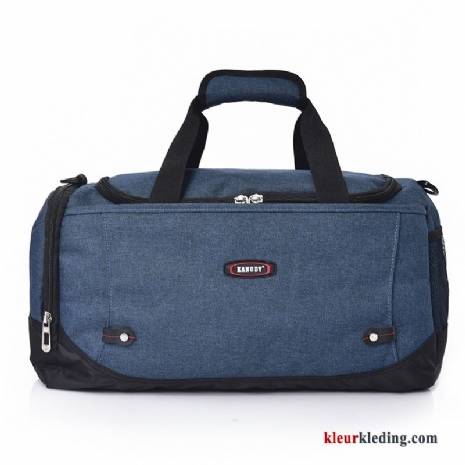 Wandelrugzak Waterdicht Rechtbanken Reizen Sport Heren Tas Diepe Reistas Dames Blauw