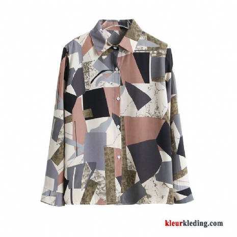 Zwart Dames Mini Chiffon Elegante Super Ontwerp Blouse Overhemd